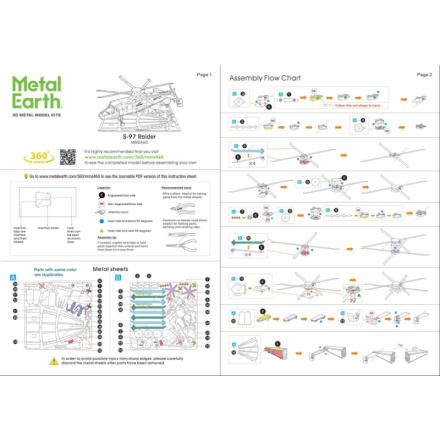 METAL EARTH 3D puzzle Vrtulník S-97 Raider 144017