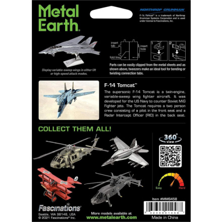 METAL EARTH 3D puzzle Stíhačka F-14 Tomcat 144018