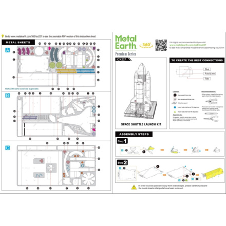 METAL EARTH 3D puzzle Space Shuttle Launch Kit (ICONX) 144022