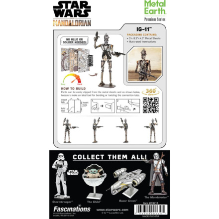 METAL EARTH 3D puzzle Star Wars The Mandalorian: IG-11 (ICONX) 144034