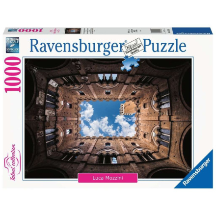 RAVENSBURGER Puzzle Cortile della Podestà, Palazzo Pubblico, Siena, Itálie 1000 dílků 144294