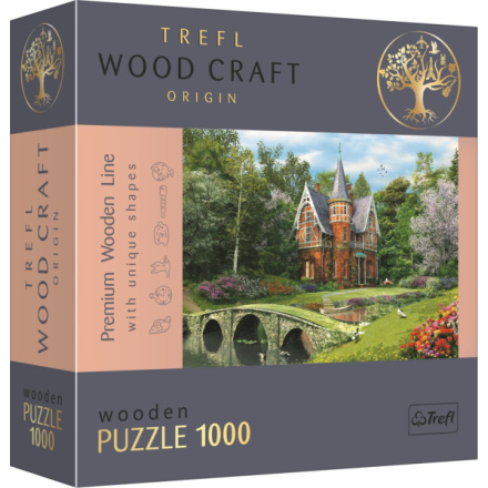 TREFL Wood Craft Origin puzzle Viktoriánský dům 1000 dílků 144388