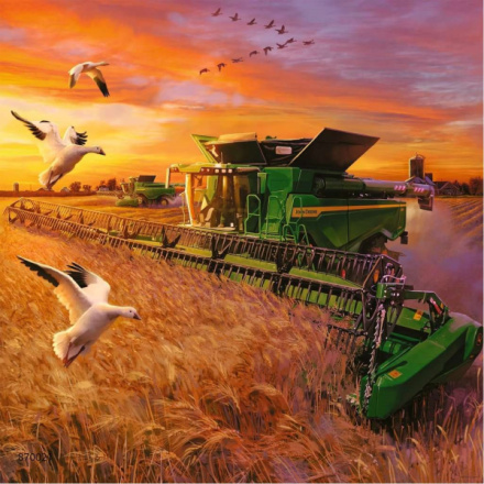 RAVENSBURGER Puzzle John Deere v akci 3x49 dílků 145014