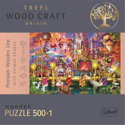 TREFL Wood Craft Origin puzzle Kouzelný svět 501 dílků 145117