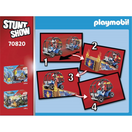 PLAYMOBIL® Stunt Show 70820 Starter Pack Kaskadérská show se čtyřkolkou a ohnivou rampou 145708