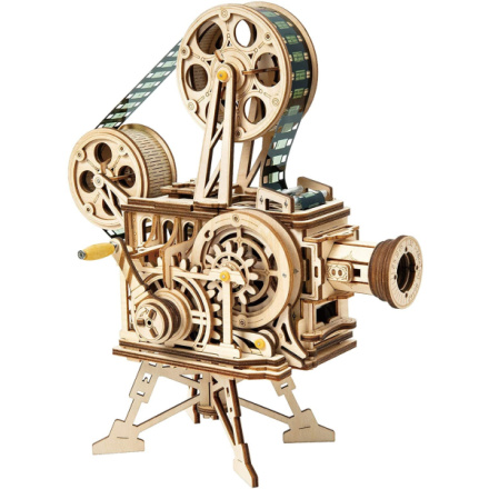 ROBOTIME Rokr 3D dřevěné puzzle Mechanický filmový projektor 183 dílků 145784