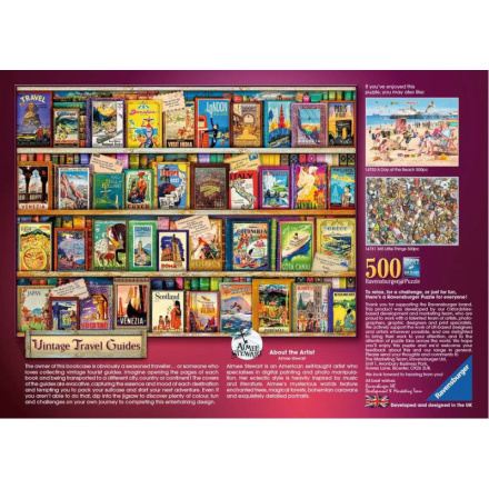 RAVENSBURGER Puzzle Historické cestovní příručky 500 dílků 145934
