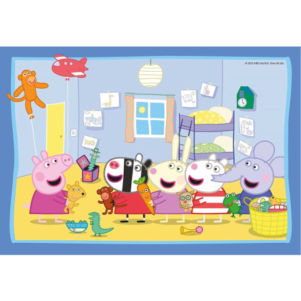 RAVENSBURGER Puzzle Prasátko Peppa: Pepino dobrodružství 2x12 dílků 145990