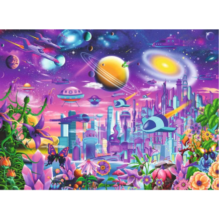 RAVENSBURGER Puzzle Vesmírné město XXL 200 dílků 146007