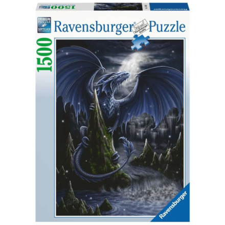 RAVENSBURGER Puzzle Černomodrý drak 1500 dílků 146016