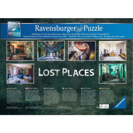 RAVENSBURGER Puzzle Ztracená místa: Záhadná hradní knihovna 1000 dílků 146087