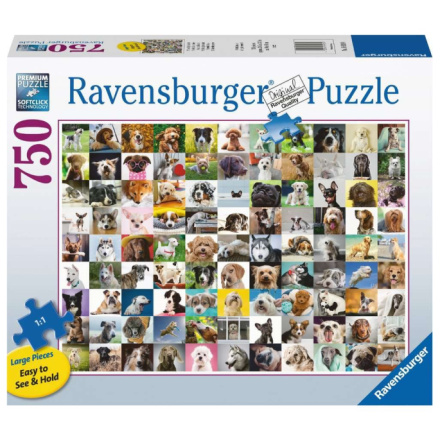 RAVENSBURGER Puzzle 99 roztomilých psů XL 750 dílků 146109