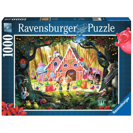 RAVENSBURGER Puzzle Jeníček a Mařenka (Perníková chaloupka) 1000 dílků 146352