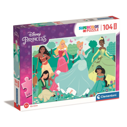 CLEMENTONI Puzzle Disney princezny MAXI 104 dílků 146653