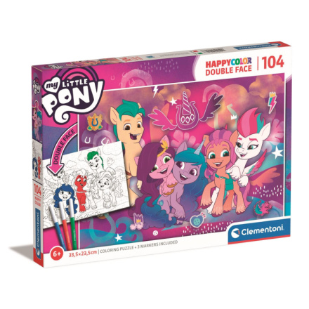 CLEMENTONI Oboustranné puzzle My Little Pony 104 dílků 146656