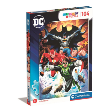 CLEMENTONI Puzzle DC Comics: Do boje! 104 dílků 146704