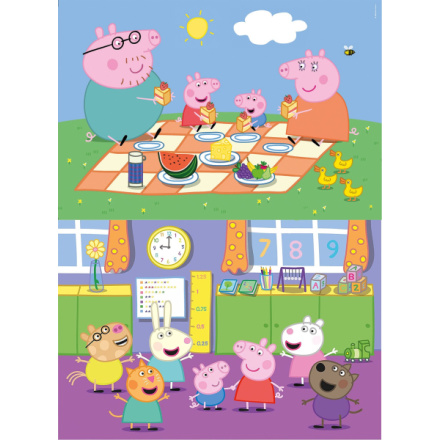 CLEMENTONI Puzzle Prasátko Peppa 2x60 dílků 146712