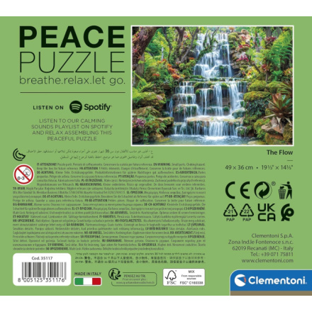 CLEMENTONI Peace puzzle: Zurčení vody 500 dílků 146838