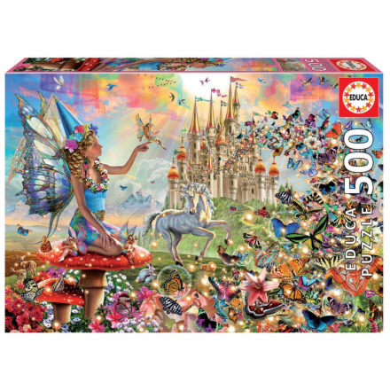 EDUCA Puzzle Víla a motýli 500 dílků 147063