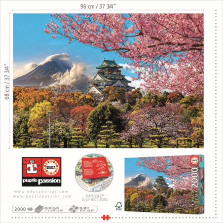 EDUCA Puzzle Hrad v Ósace, Japonsko 2000 dílků 147076