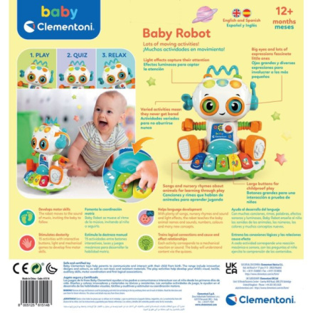 CLEMENTONI BABY Interaktivní robot CZ,SK,HU 147127