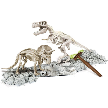 CLEMENTONI Science&Play ArcheoFun: T-Rex + Triceratops 147199