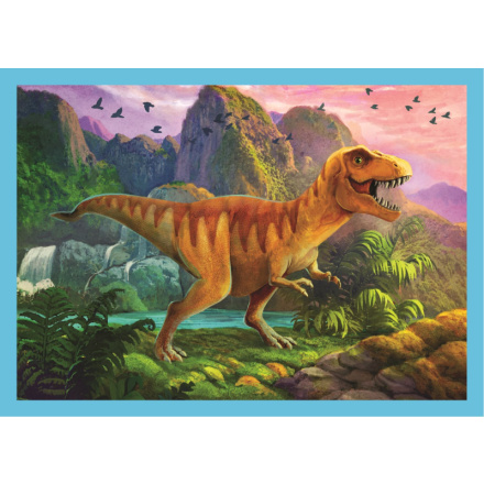 TREFL Puzzle Jedineční dinosauři 4v1 (12,15,20,24 dílků) 147597