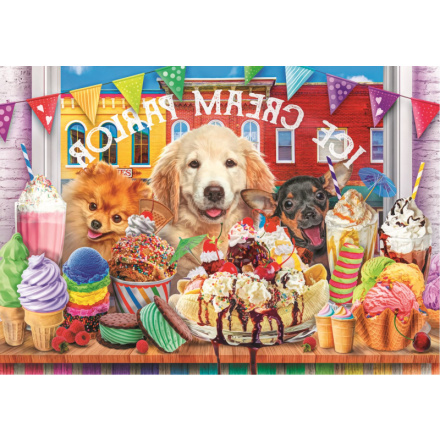 TREFL Puzzle UFT Cuteness Overload: Pejsci před cukrárnou 1000 dílků 147704