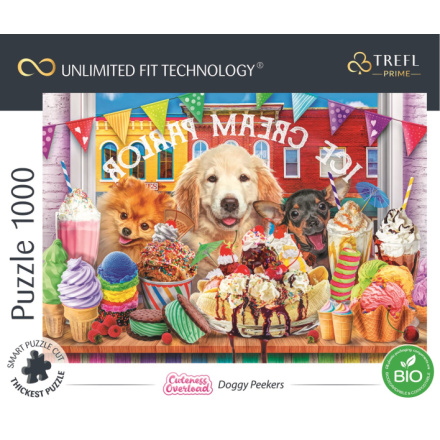 TREFL Puzzle UFT Cuteness Overload: Pejsci před cukrárnou 1000 dílků 147704