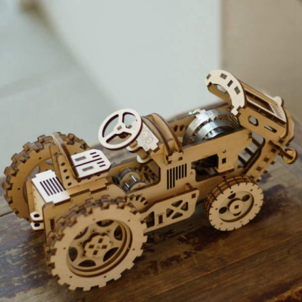 ROBOTIME Rokr 3D dřevěné puzzle Traktor 135 dílků 147996