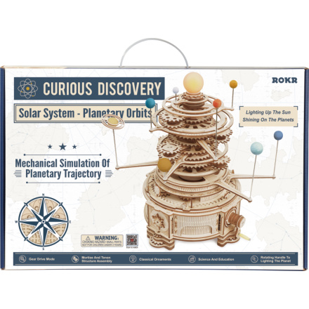 ROBOTIME Rokr 3D dřevěné puzzle Sluneční soustava - Orrery 316 dílků 147997