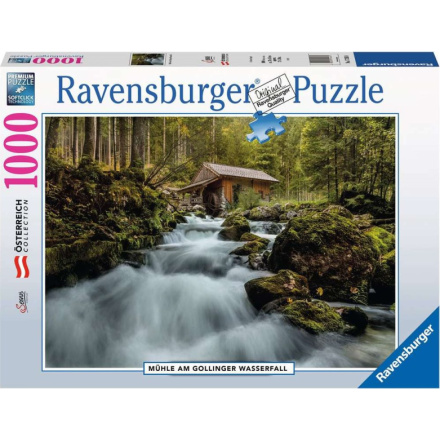 RAVENSBURGER Puzzle Vodopád Gollinger Wasserfall, Rakousko 1000 dílků 148180