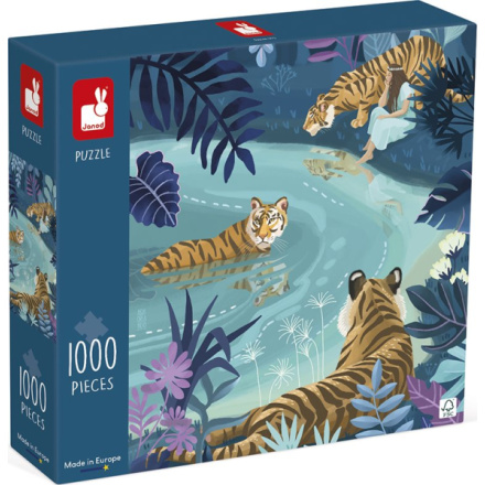 JANOD Puzzle Tygří setkání 1000 dílků 148263