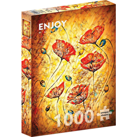 ENJOY Puzzle Červené vlčí máky 1000 dílků 148688