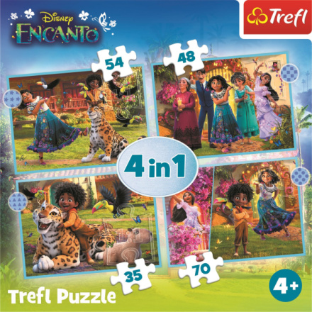 TREFL Puzzle Encanto 4v1 (35,48,54,70 dílků) 148694