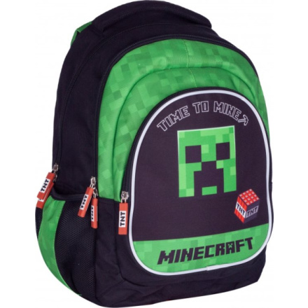 ASTRA Školní batoh Minecraft Time To Mine (malý) 148799 black-green