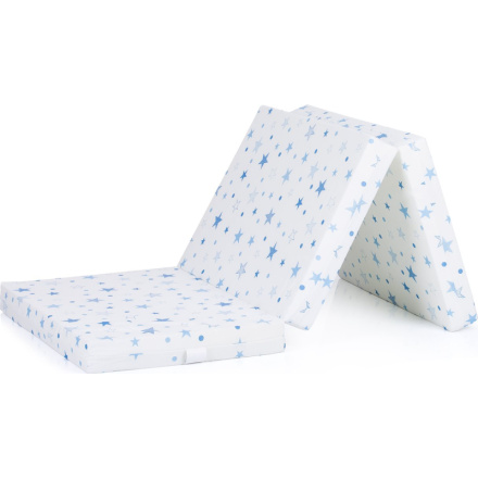 CHIPOLINO Skládací matrace 60 x 120 cm White,blue stars 148939