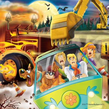 RAVENSBURGER Puzzle Scooby Doo: Noční děsy 3x49 dílků 148942