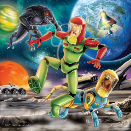 RAVENSBURGER Puzzle Scooby Doo: Noční děsy 3x49 dílků 148942