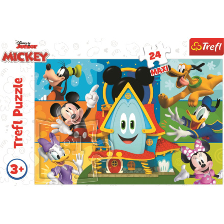 TREFL Puzzle Mickeyho klubík: Mickey Mouse a kamarádi MAXI 24 dílků 149389