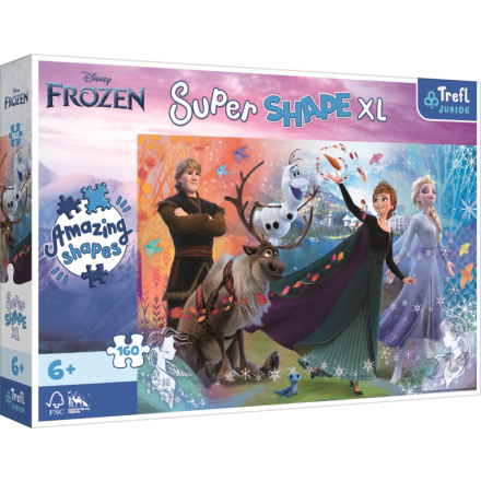 TREFL Puzzle Super Shape XL Ledové království 2, 160 dílků 149424
