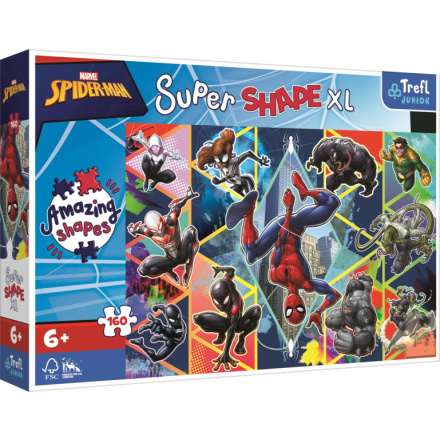 TREFL Puzzle Super Shape XL Spiderman: Přidej se 160 dílků 149426