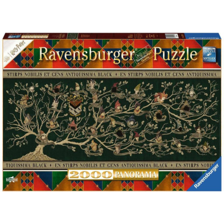 RAVENSBURGER Panoramatické puzzle Harry Potter: Rodokmen 2000 dílků 149463