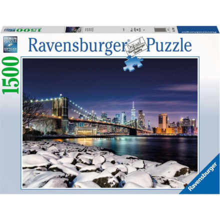 RAVENSBURGER Puzzle Zima v New Yorku 1500 dílků 149469