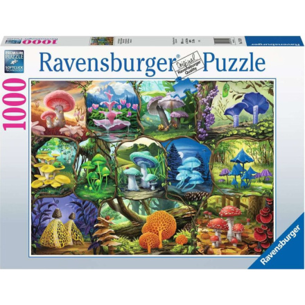 RAVENSBURGER Puzzle Nádherné houby 1000 dílků 149492