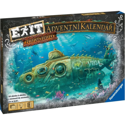 RAVENSBURGER EXIT Úniková hra - Adventní kalendář: Potopená ponorka 149612