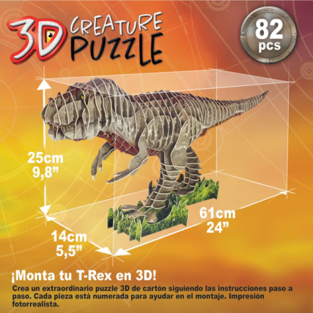 EDUCA 3D puzzle T-Rex 82 dílků 150076