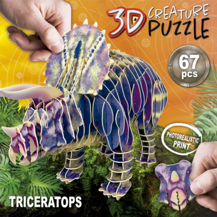 EDUCA 3D puzzle Triceratops 67 dílků 150077