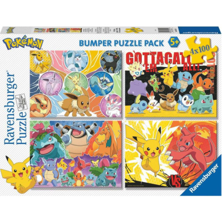 RAVENSBURGER Puzzle Pokémon 4x100 dílků 150197
