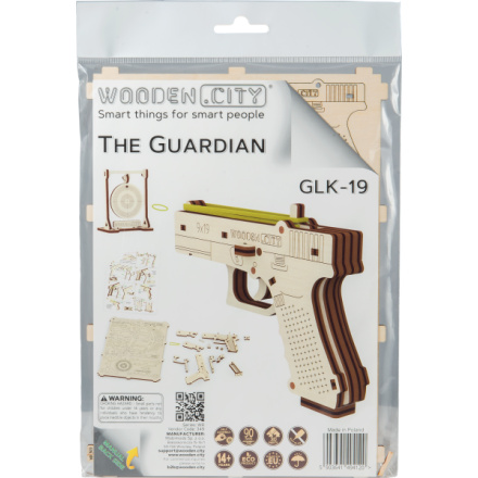 WOODEN CITY 3D puzzle Pistole Guardian GLK-19, 30 dílů 150220